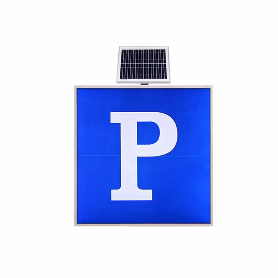 Panneau d'avertissement de circulation à énergie solaire, taille personnalisée en alliage d'aluminium, LED carrées clignotantes, panneaux directionnels pour piétons avec film hautement réfléchissant